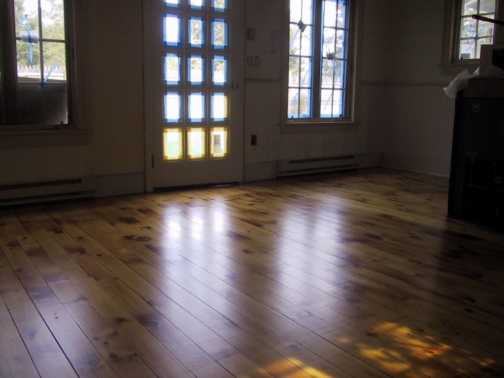 Studio Living Space Renovation new floor