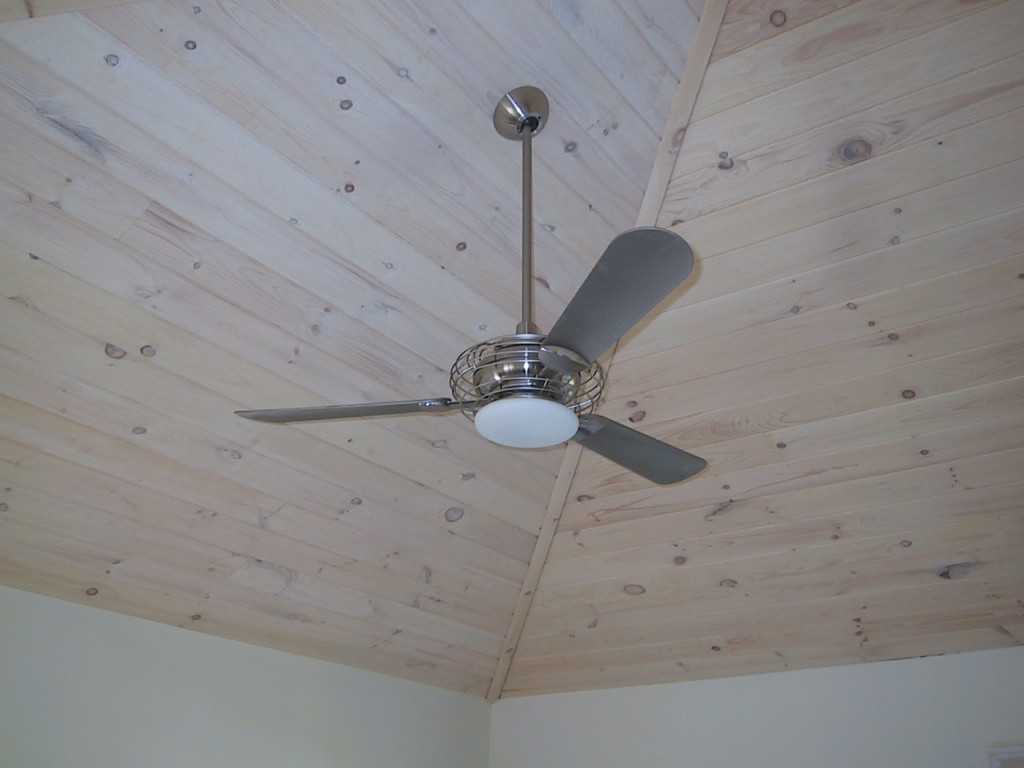 Studio Cathedral Ceiling Renovation fan