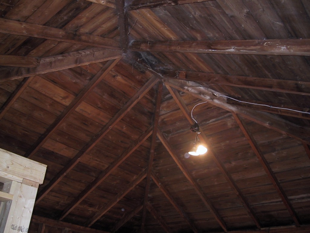 Studio Cathedral Ceiling Renovation roof demo