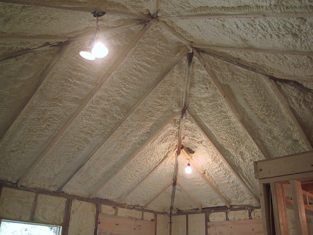 Studio Cathedral Ceiling Renovation insulation