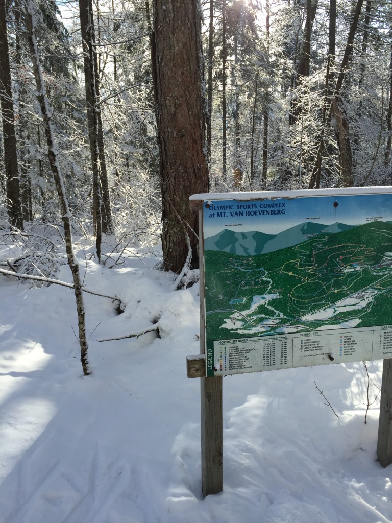 Cross Country Skiing at Mount Van Hoevenberg Trail map