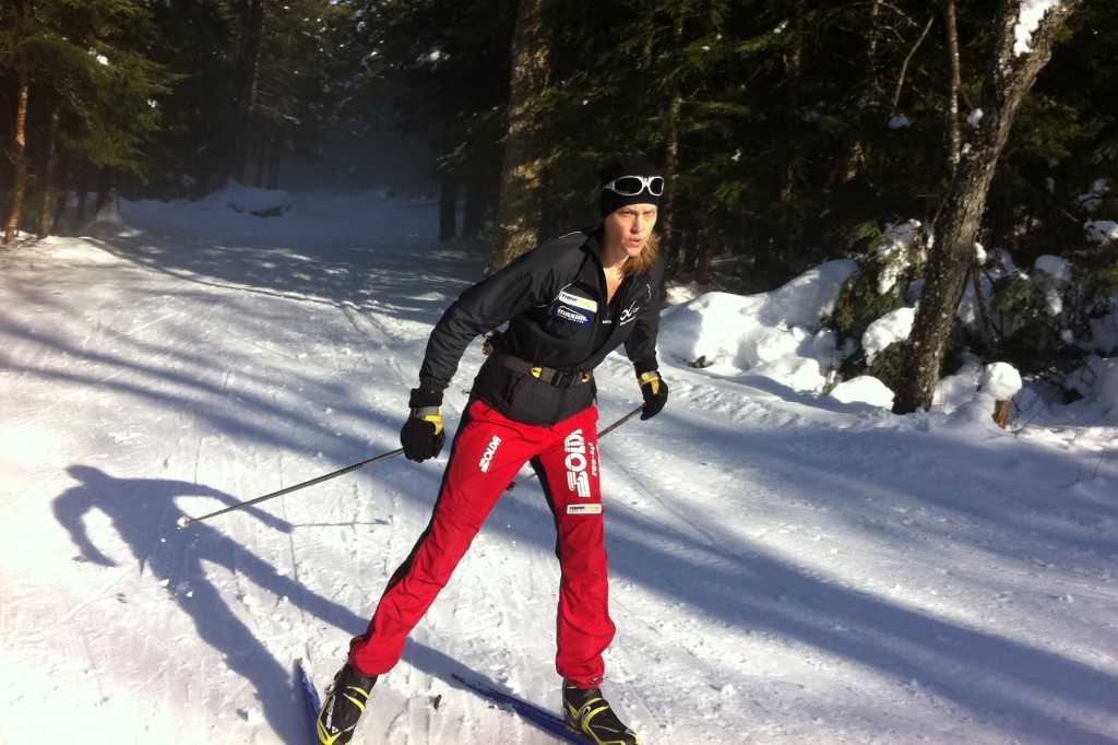 sharon skiing Cross Country Skiing at Mount Van Hoevenberg