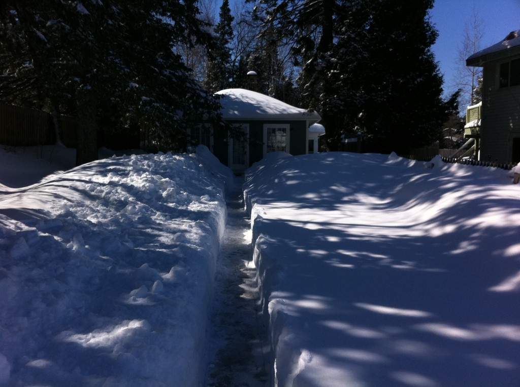 GO-Cottage The Art of Shoveling Snow pathway