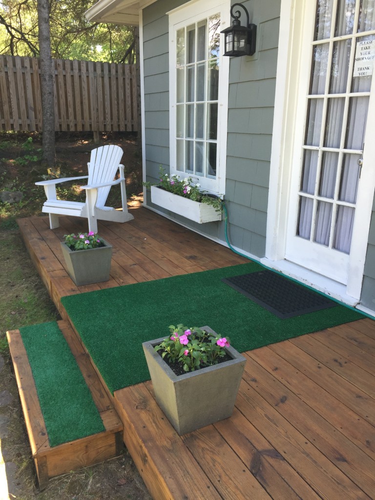 GO-Cottage It's deck staining time after