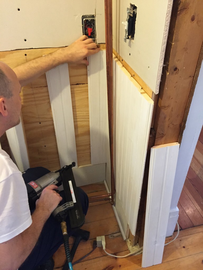 GO-Cottage Laundry Room Renovation wainscoting