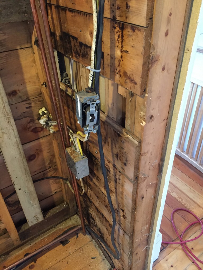 GO-Cottage Laundry Room Renovation Before electrical