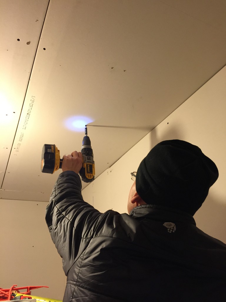 GO-Cottage Laundry Room Renovation sheetrock