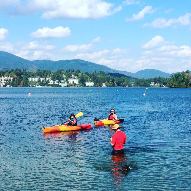 Swimming in my favorite Lake Placid Lake! GOCottage
