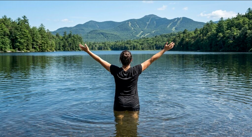 Lake Placid and Whiteface in August Lake Placid and Whiteface Mountain in August — peak summer in Lake Placid, NY